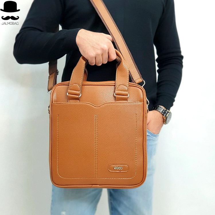 کیف اداری لپتاپی چرمی ایستاده دوشی و دستی با جای لپتاپ و ضربه گیر