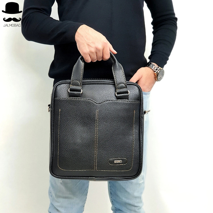 کیف اداری لپتاپی چرمی ایستاده دوشی و دستی با جای لپتاپ و ضربه گیر