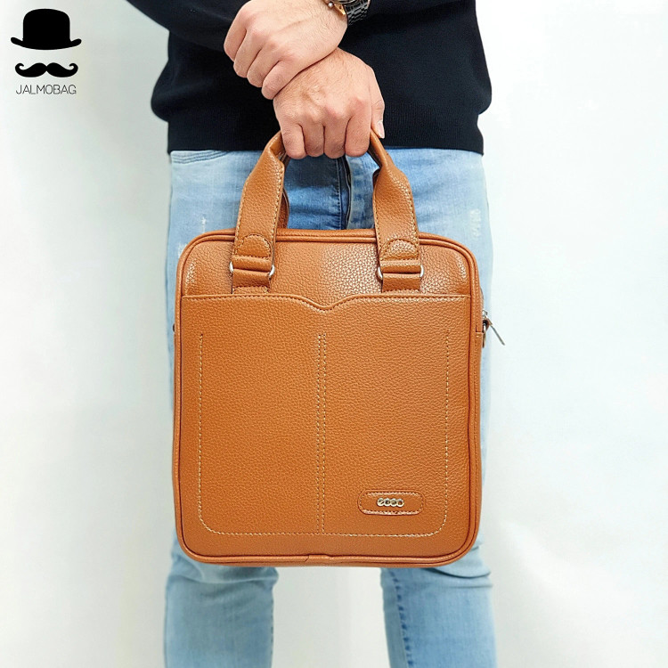 کیف اداری لپتاپی چرمی ایستاده دوشی و دستی با جای لپتاپ و ضربه گیر