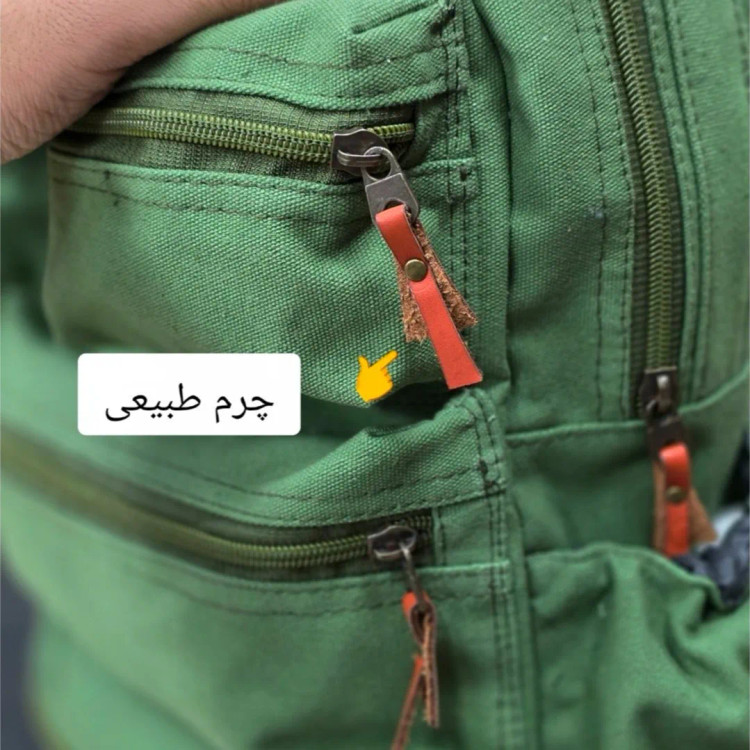 کوله پشتی برزنتی اسپرت مناسب خانم ها و آقایان جنس خارجی ابعاد 44x30x13 سانتی متر