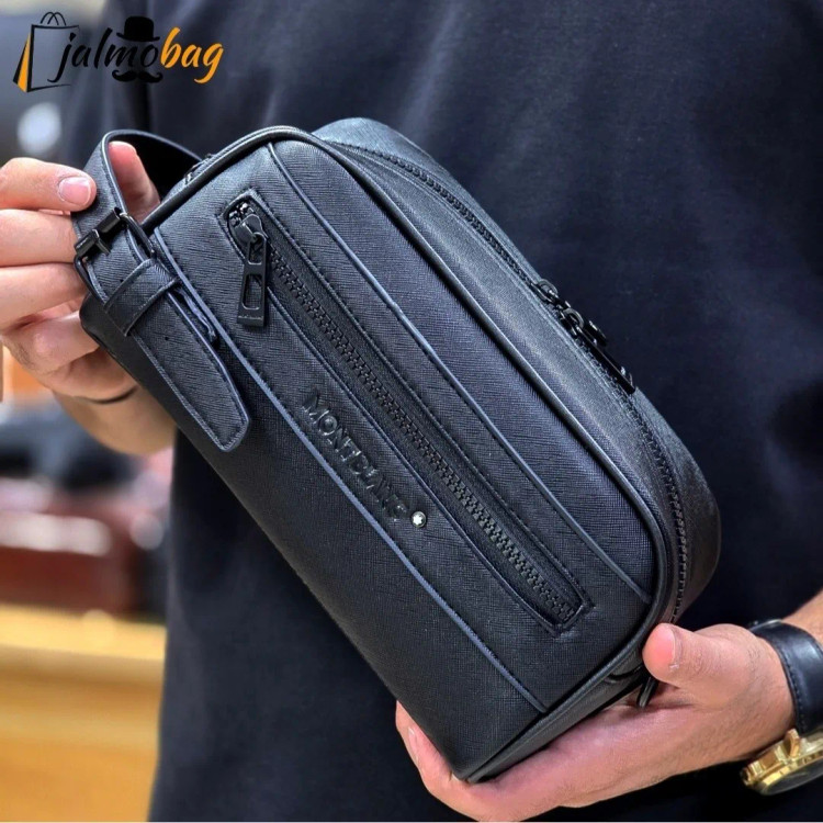 کیف دستی و دوشی چرم صنعتی مونت بلانک مدل کوچک