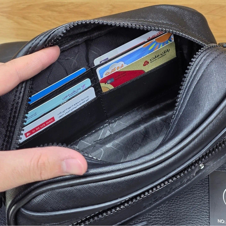کیف دستی و دوشی چرم صنعتی مونت بلانک مدل کوچک