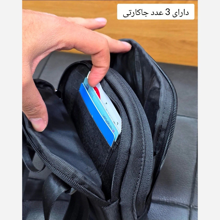 کیف دوشی کوچک اسپرت پارچه اسکین خارجی دو خانه