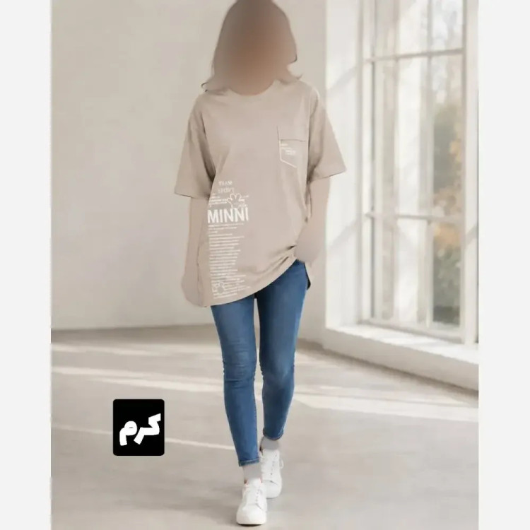 تیشرت لانگ ماریا پنبه سوپر درجه یک فری سایز 38 تا 52