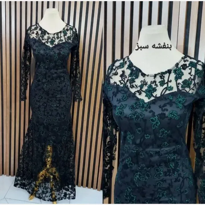 ماکسی زنانه فلوک مخمل شاین مدل هیلدا قد 160