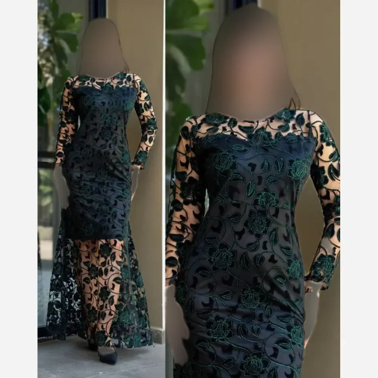 ماکسی زنانه فلوک مخمل شاین مدل هیلدا قد 160