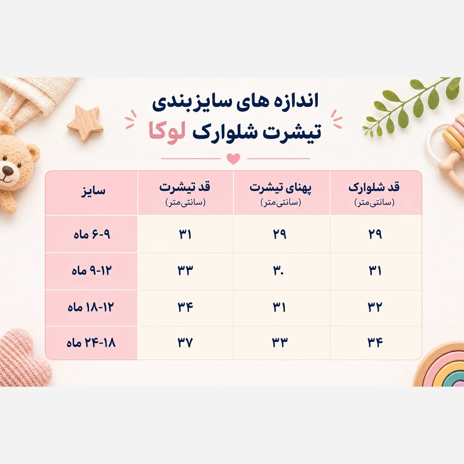 ست تیشرت و شلوارک نوزادی لوکا طرح تابستانی نخ پنبه پلی استر 6 ماه تا 2 سال