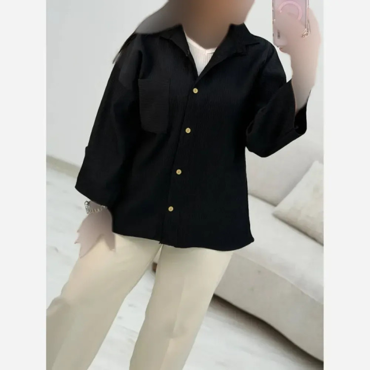 شومیز مراکشی زنانه فری سایز رنگ مشکی سبز کنفی نسکافه ای