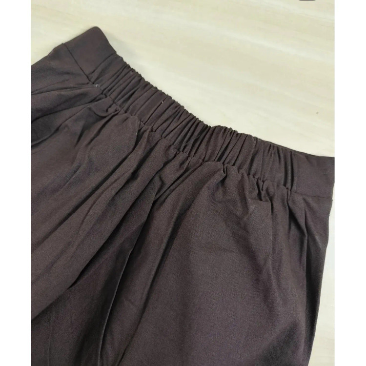 ست شومیز گره ای پلنگی و شلوار بگ دخترانه سایز 9 تا 15 سال