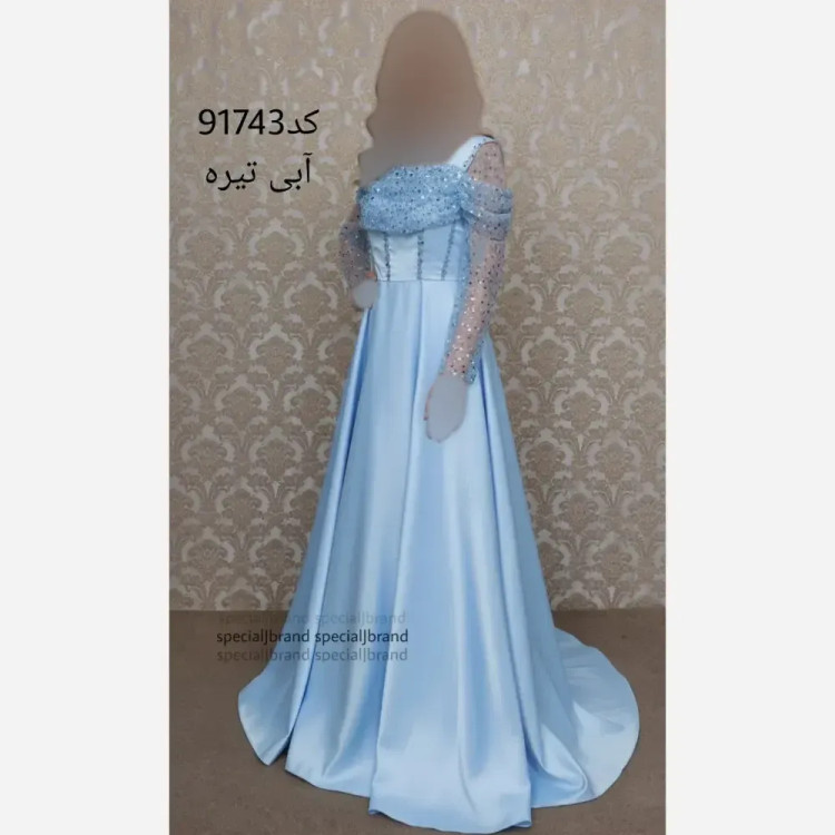 ماکسی مجلسی زنانه ساتن و جسیمکو مدل بیتا