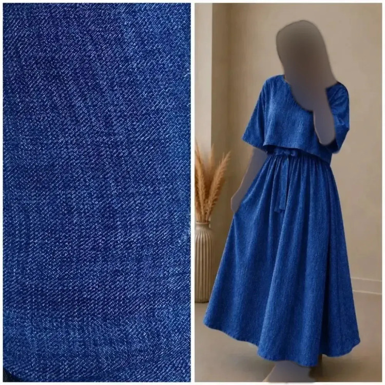 شنل سارافون آنا جنس شانتون کتان گرم بالا سایز 38 تا 46 رنگ بندی متنوع