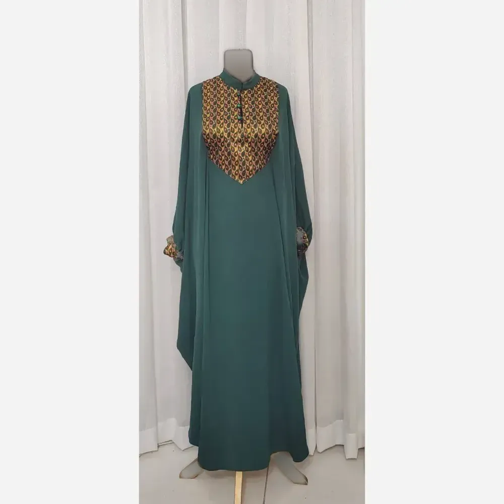 مانتو طرح شیدا ابروبادی و خرجکار تافته هندی سایز فری (38_60) قد 140_142
