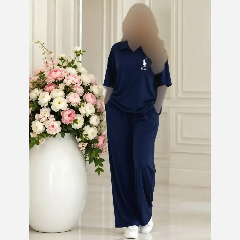 ست پولوشرت شلوار polo گلکسی نخ پنبه فری سایز 38 تا 48 در رنگبندی متنوع