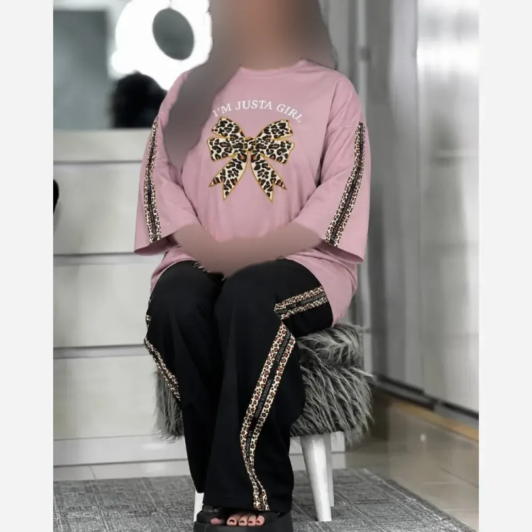 ست بلوز شلوار زنانه ویکتوریا پنبه گلکسی سایز 38 تا 48