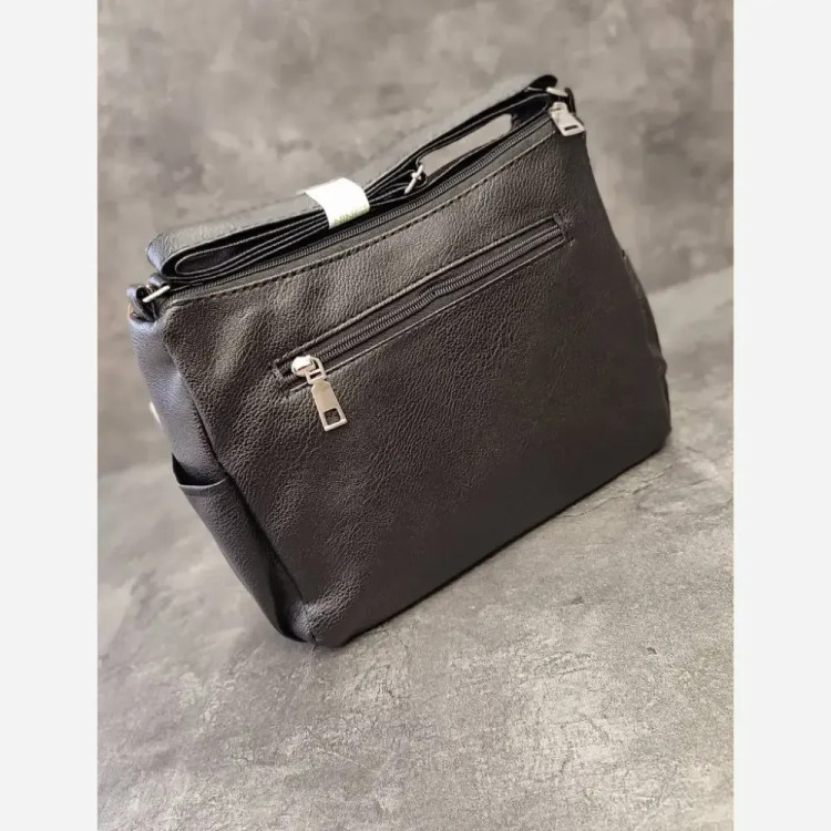 کیف دوشی اسپرت مدل چیتا چرم صنعتی مشکی ابعاد 22×28