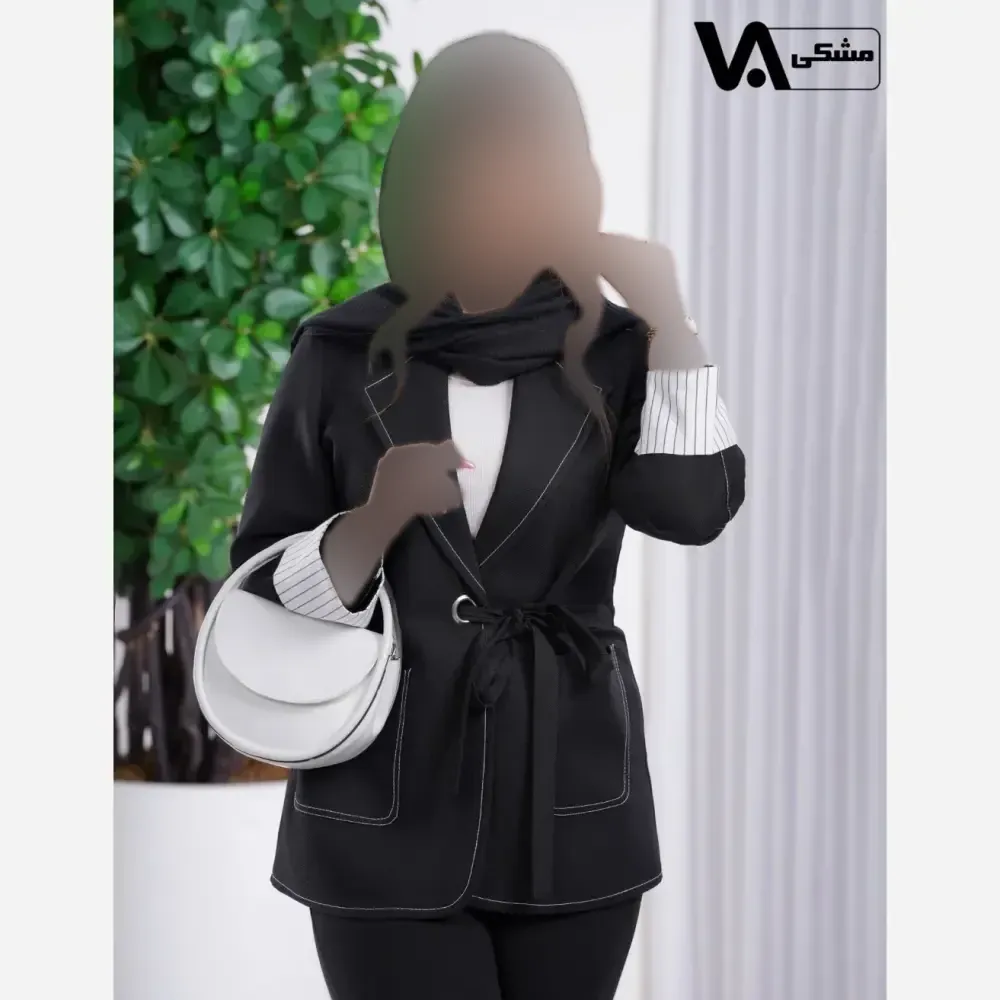 کت تک زنانه کرپ مازراتی کج راه مدل گندم رنگ بندی و سایز بندی مختلف