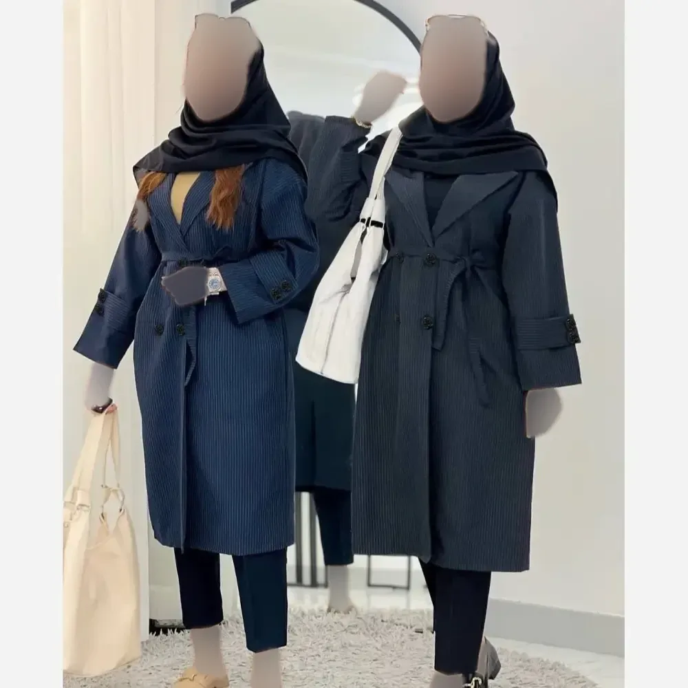 مانتو کیارا سوپر دیپلمات درجه یک مشکی سرمه ای طوسی سایز 1 و 2