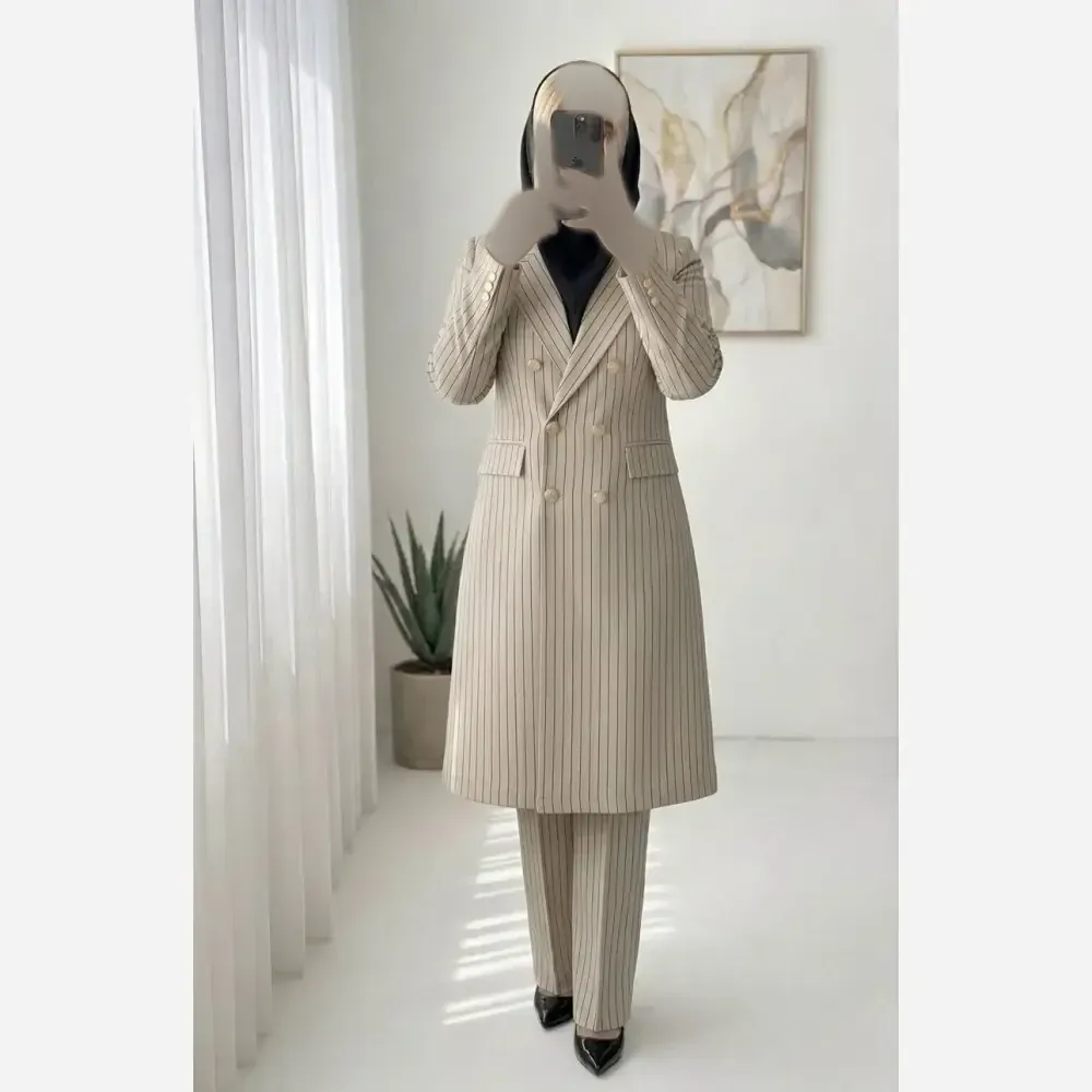ست اداری حسنا زنانه قد 95 جنس سوپر پلاس مازراتی دیپلمات کجراه سایز 1 و 2