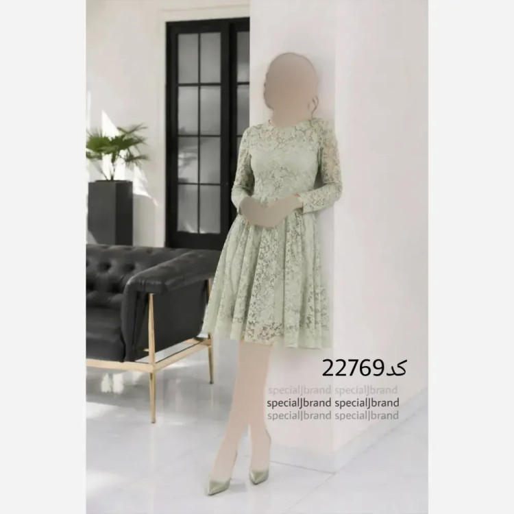 ست لباس عروسکی دانتل برجسته زیپ دار زنانه