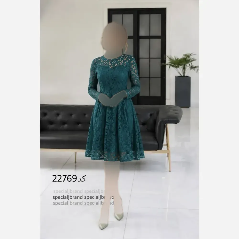 ست لباس عروسکی دانتل برجسته زیپ دار زنانه