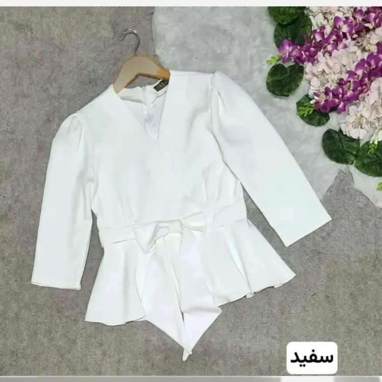 شومیز پاپیونی جنس مازراتی رنگ بندی متنوع سایز 1 و 2 و 4