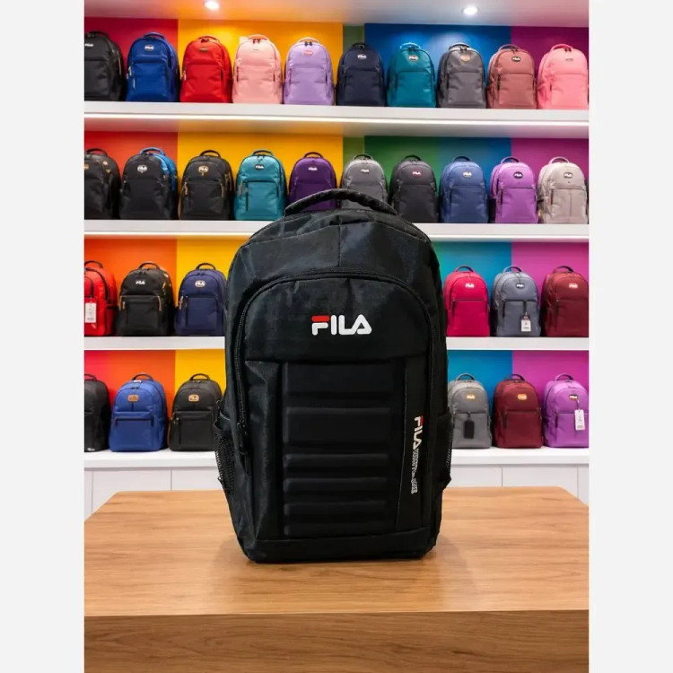 کوله پشتی فیلا جنس استرج درجه یک ابعاد 45 در 38 مشکی