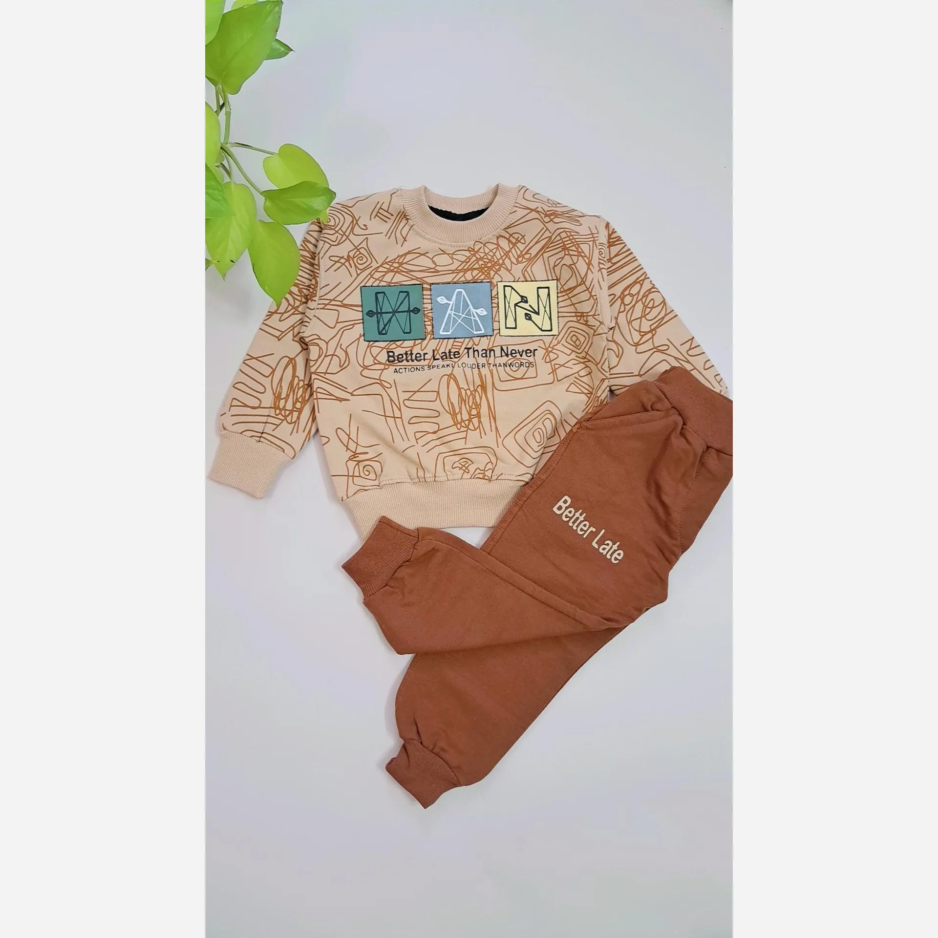 بلوز شلوار پسرانه دورس دونخ پنبه لاکرا سایز 35 تا 50