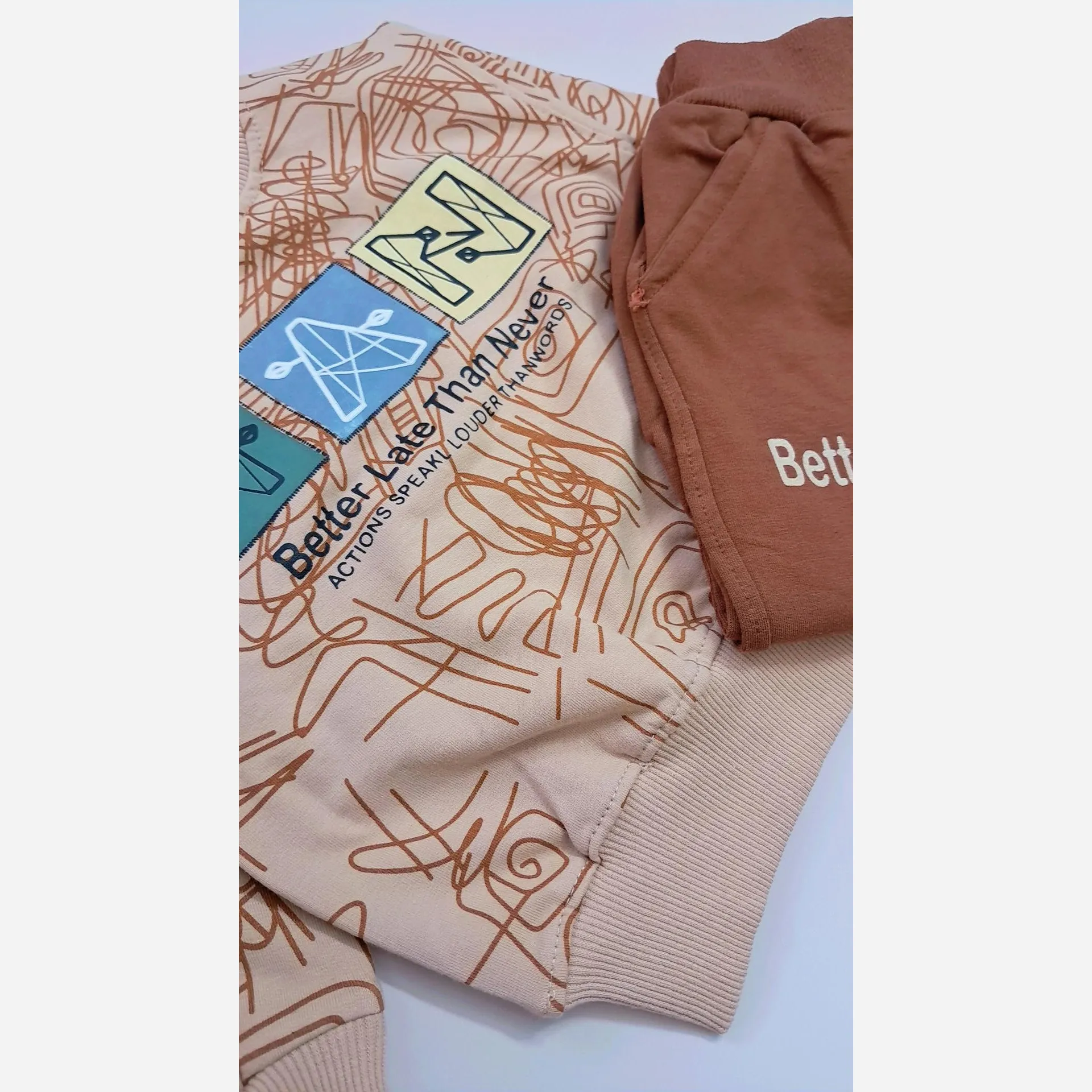 بلوز شلوار پسرانه دورس دونخ پنبه لاکرا سایز 35 تا 50