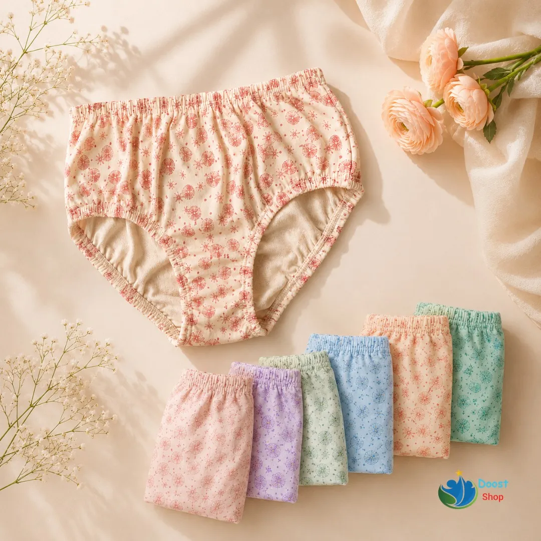 پک 3 عددی شورت نخی زنانه طرح دار سایز XL تا 3XL