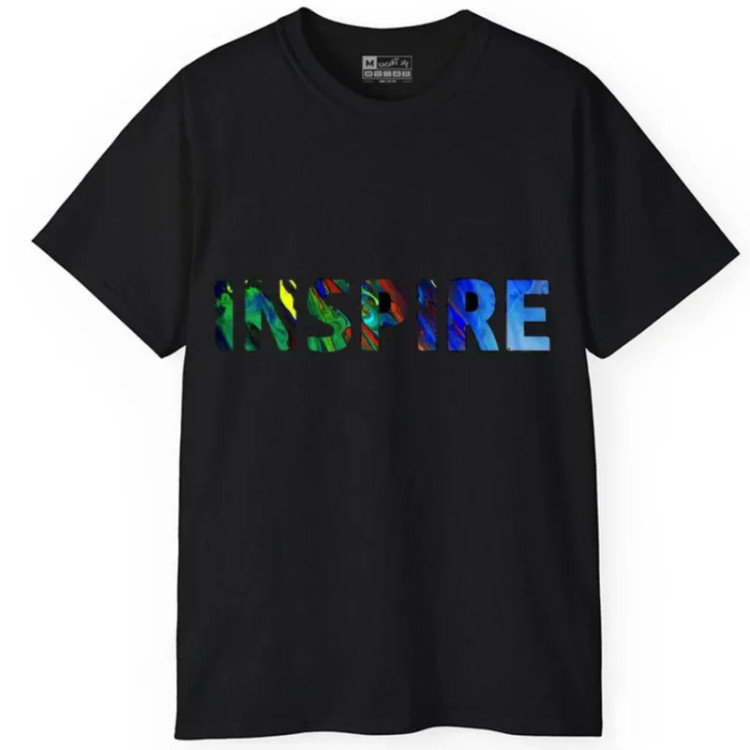 تی شرت آستین کوتاه مردانه پاد آفرین مدل کلمه انگلیسی