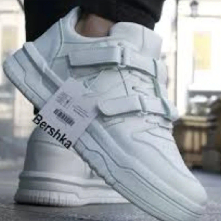 کفش ونس اسپورت سفید مدل نایک چسبی و بندی زیره پی یو سایز 41 و 43