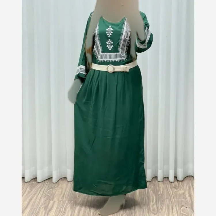 ساحلی نخی زنانه طرح سنتی بند دار فری سایز خنک تابستانی