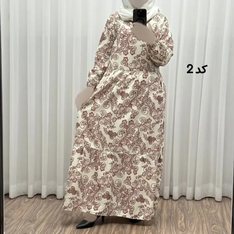 پیراهن فلور بوگاتی مدل تنو نخی شسته شده فری سایز تا 48 چهارفصل شیک و راحت بنددار بدون آبرفت و رنگ رفت