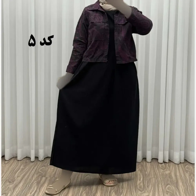 کت سارافون ترمه پاموق کد 1524 فری سایز مناسب تا سایز 46 جنس لینن چهارفصل شیک و راحت
