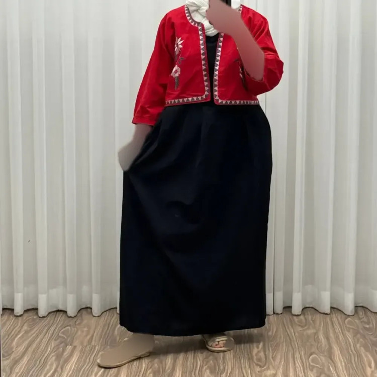 کت سارافون لینن مدل یولیا فری سایز زنانه مناسب تا سایز 48 چهارفصل شیک و راحت